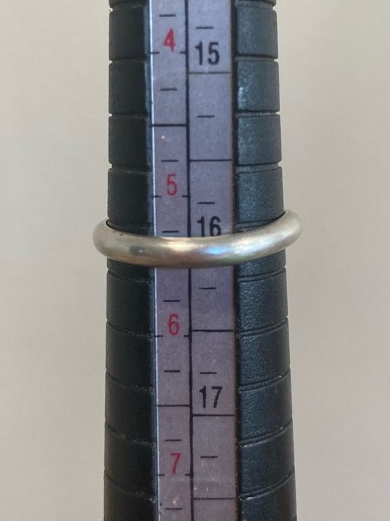 Silver Tone Sawtooth Bezel with Turquoise Colored Stone Ring Approx 5.5 Size - Picture 13 of 14